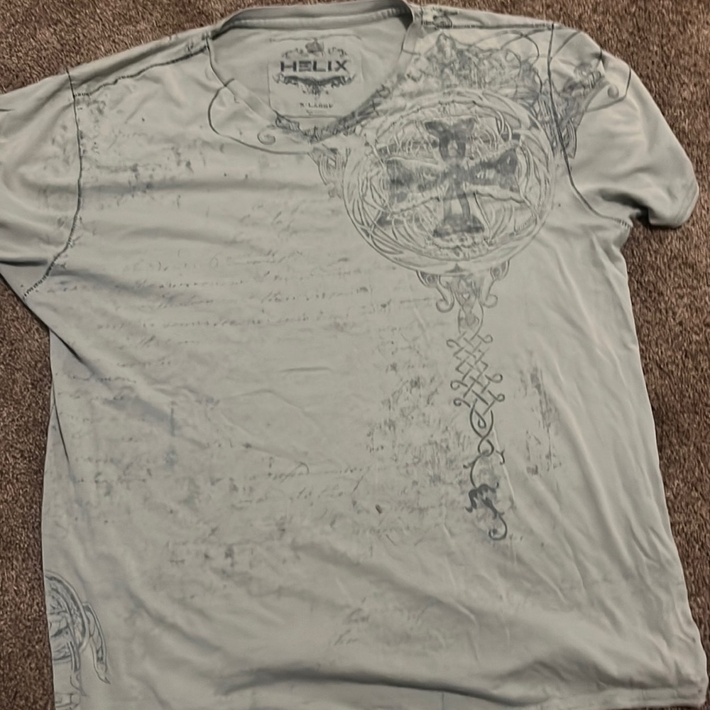 Early 2000s grunge helix shirt